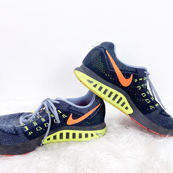 Nike 13 Mens Air Zoom Structure 18 Magnet Grey Volt Running Shoes - Picture 8 of 10